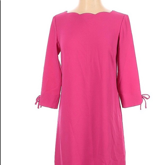 Talbots magenta dress 2P - Picture 8 of 10
